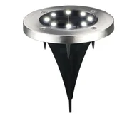 Lampy ogrodowe - LED Lampa najazdowa solarna SOLLY LED/1,2V 6500K śr. 11,5 cm 300 mAh IP44 chr - miniaturka - grafika 1