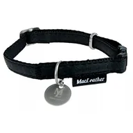 Obroże dla psów - Zolux Obroża regulowana Mac Leather 20mm Czarna [522040NO] 6286 - miniaturka - grafika 1