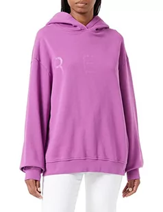 Replay Damska bluza z kapturem W3704, 855, fioletowa, XS - Bluzy damskie - miniaturka - grafika 1