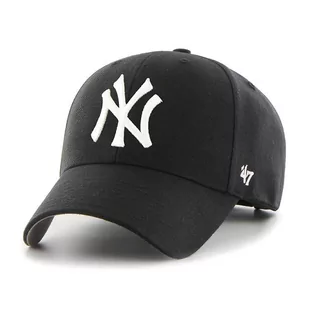 47 Brand, Czapka z daszkiem MLB New York Yankees, B-MVP17WBV-BK, Czarna - Czapki damskie - miniaturka - grafika 1