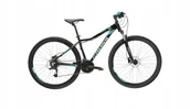 Rowery - Rower górski damski Kross Lea 5.0 27 XS(16") rower czarny/turkusowy - miniaturka - grafika 1