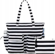 Torebki damskie - Torba Plażowa Damska Wodoodporna Duża Z Kieszeniami Suwakiem Torba Na Plażę - miniaturka - grafika 1