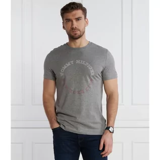 Koszulki męskie - Tommy Hilfiger T-shirt MONOTYPE ROUNDLE | Slim Fit - grafika 1