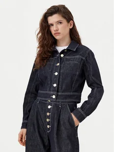 KARL LAGERFELD Kurtka jeansowa A1W14048 Granatowy Regular Fit - Kurtki damskie - miniaturka - grafika 1