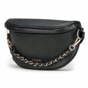 Nerki - Nerka Damska Biodrowa Torebka Saszetka Elegancka Czarna PUCCINI BML065N-1 - miniaturka - grafika 1