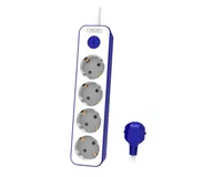Listwy zasilające - Philips Listwa zasilająca - 4 gniazda 1.5m - miniaturka - grafika 1