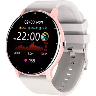 Zegarek damski SMARTWATCH - ASPERIA - GT1-8 szary - pełny dotyk - Smartwatch - miniaturka - grafika 1