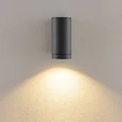 Lampy ogrodowe - Deko-Light Kinkiet zewnętrzny ShoreLine Pro Round, możliwość ściemniania, czarny, aluminium, nowoczesny - miniaturka - grafika 1