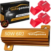 Oświetlenie samochodowe - akcesoria - Rezystor 50W 6 Ohm filtr Canbus Led opornik błąd spalonej żarówki 12V - miniaturka - grafika 1