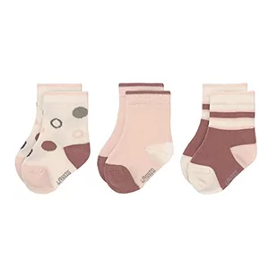 LÄSSIG Unisex skarpety dla dzieci i niemowląt Zestaw 3/ Brudny biały/Różowy proszek Rozmiar 15-18 - Skarpetki damskie - miniaturka - grafika 1