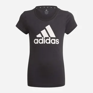 Koszulka dziecięca Adidas G Lin T GN4069 170 cm Czarna (4064036241239) - Koszulki dla dziewczynek - miniaturka - grafika 1