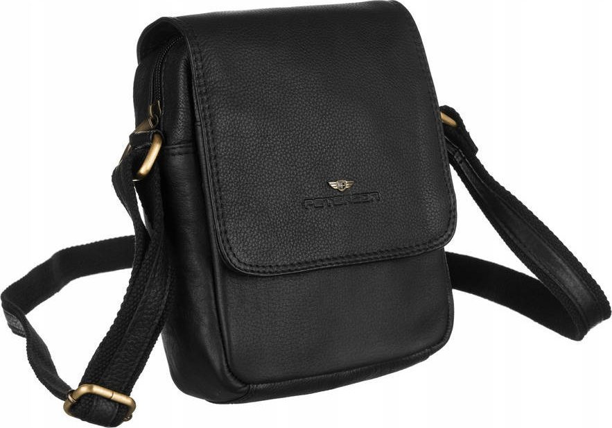 Peterson Listonoszka skórzana Peterson [DH] PTN-373-NDM czarna