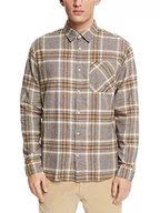 Koszule męskie - ESPRIT Męska koszula 102EE2F302, 200/DARK brązowa, XL - miniaturka - grafika 1