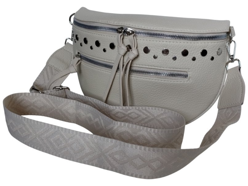 Nerka Damska Na Ramię, Torebka Damska Listonoszka, Mała Saszetka, Beżowy