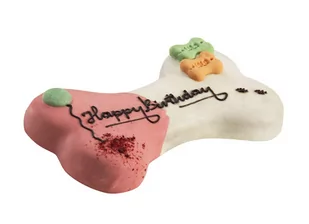 Lolo Pets LOLO PETS Tort dla psa "Happy Birthday" owoce lasu 250g - Przysmaki dla psów - miniaturka - grafika 1