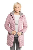 Kurtki damskie - GINA LAURA Damska kurtka pikowana, kaptur M Micro Fake Fur kurtka, Pomarańczowy (Apricot 66), S - miniaturka - grafika 1
