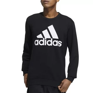 Bluzy sportowe męskie - Bluza adidas Essentials Big Logo GK9074 - czarna - Adidas - grafika 1