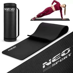 Neo-Sport Mata do ćwiczeń gruba 183 x 60 cm Neo-Sport - 192300 czarna 192300 - Maty do ćwiczeń - miniaturka - grafika 1