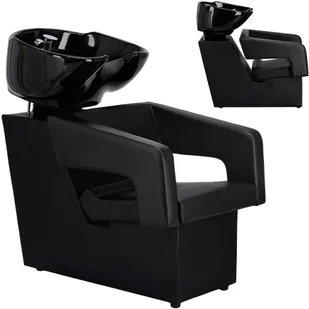 Myjnia myjka fryzjerska barberska Hana do salonu fryzjerskiego barberskiego ruchoma ceramiczna misa armatura bateria słuchawka - Myjki fryzjerskie - miniaturka - grafika 1
