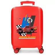 Walizki - Joumma Disney Cars Lightning Mcqueen Walizka kabinowa czerwona 33 x 50 x 20 cm sztywny ABS zamek szyfrowy z boku 28,4 L 2 kg 4 podwójne koła bagaż ręczny, Czerwone, walizka kabinowa - miniaturka - grafika 1