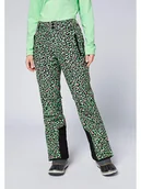 Spodnie narciarskie - Chiemsee Spodnie narciarskie w kolorze zielono-czarno-różowym - miniaturka - grafika 1