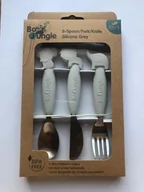 Sztućce dla dzieci - BO JUNGLE BO JUNGLE ZESTAW SZTUĆCE DLA DZIECI SILKON INOX B500660 - miniaturka - grafika 1