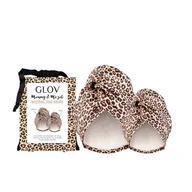 Zestawy kosmetyków damskich - Mommy&Me zestaw ręczników do włosów dla rodzica i dziecka Cheetah 2szt. - miniaturka - grafika 1