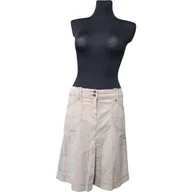 Spódnice - ESPRIT Spódnica Midi Stylowa Jeansowa Dżinsowa Beżowa Rozmiar 40 - miniaturka - grafika 1