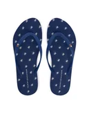 Klapki i japonki damskie - Tommy Hilfiger Japonki Repeat Logo Platform FW0FW09199 Granatowy - miniaturka - grafika 1