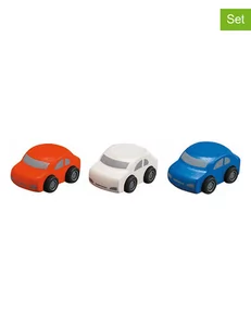 Plan Toys 3-częściowy zestaw aut - 3+ - Pociągi dla dzieci - miniaturka - grafika 1