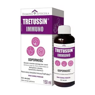 Tretussin Immuno o smaku czarnej porzeczki, 150ml - Witaminy i minerały - miniaturka - grafika 1