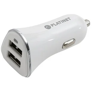Platinet Ładowarka CAR CHARGER 2xUSB 3,4A biała 43720 - Ładowarki samochodowe - miniaturka - grafika 1