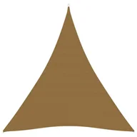 Parasole ogrodowe - vidaXL Żagiel przeciwsłoneczny, 160 g/m, taupe, 5x7x7 m, HDPE vidaXL - miniaturka - grafika 1