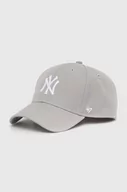 Czapki dla dzieci - 47brand czapka z daszkiem dziecięca MLB New York Yankees kolor szary z aplikacją BMVP17WBV - miniaturka - grafika 1
