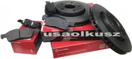 Klocki hamulcowe - Tarcze klocki hamulcowe przednie 330mm BREMBO Jeep Grand Cherokee 3,6 V6 - miniaturka - grafika 1