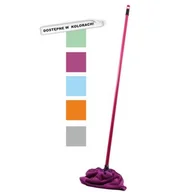 Miotły, szufle, mopy - Pucuś Mop mikrofibra Bianco + kij Classic 120cm - miniaturka - grafika 1