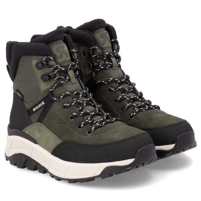 Trzewiki damskie wodoodporne Rieker REVOLUTION W0072-54 GREEN COMBINATION 38