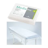 Kosmetyczne akcesoria jednorazowe - Prześcieradło jednorazowe 80cm x 210cm białe 20g MedixPro 10szt - miniaturka - grafika 1