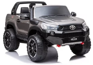 LEAN CARS Auto na Akumulator Toyota Hilux Srebrny Lakierowany 7648 - Pojazdy elektryczne dla dzieci - miniaturka - grafika 1