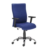 Fotele i krzesła biurowe - Krzesło obrotowe Nowy Styl William R Steel oban granatowy - miniaturka - grafika 1