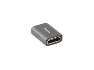 Adapter hdmi(f)->hdmi(f) 8k beczka srebrna aluminium lanberg - Inne akcesoria audio-wideo - miniaturka - grafika 1