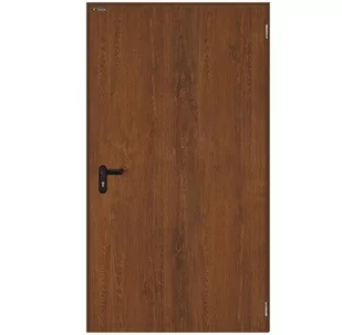 Drzwi zewnętrzne Technical 40 90 cm, prawe, orzech - Drzwi zewnętrzne - miniaturka - grafika 1