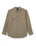 Koszule męskie - G-STAR RAW Męska koszula granatowa, Zielony (Shamrock Gd D20165-d454-b681), XXL - miniaturka - grafika 1