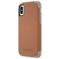 Etui i futerały do telefonów - Griffin Survivor Prime Leather - Pancerne etui iPhone X (brązowy) - miniaturka - grafika 1