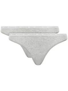 Majtki damskie - Calvin Klein Underwear Komplet 2 par stringów 000QD3788E Szary - grafika 1