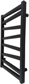 Grzejniki łazienkowe - Grzejnik łazienkowy Cyrkon 75 x 50 cm czarny mat - miniaturka - grafika 1
