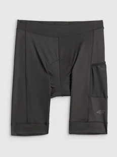 4F Spodenki kolarskie z żelową wkładką męskie - czarne XXL - Spodnie rowerowe 4F Spodenki kolarskie z żelową wkładką męskie - czarne XXL - Spodnie rowerowe - miniaturka - grafika 1