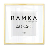 Ramki na zdjęcia - Ramka na zdjęcia 40x40 cm Złota - miniaturka - grafika 1
