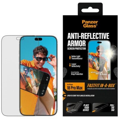 Szkło hartowane PANZERGLASS Armor Anti-Reflective FastFit do Apple iPhone 18 Pro Max