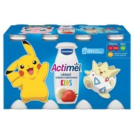 Kefiry, jogurty, maślanki - Actimel Kids Napój jogurtowy o smaku truskawkowo-bananowym 800 g (8 x 100 g) - miniaturka - grafika 1
